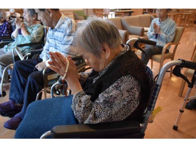 お経を唱えました