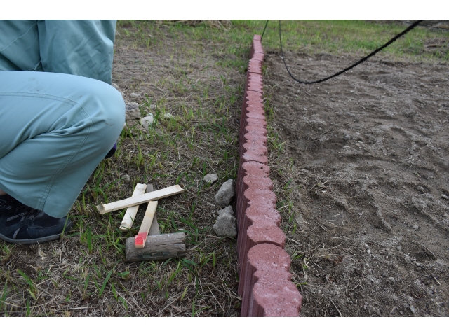 まっすぐに並べます