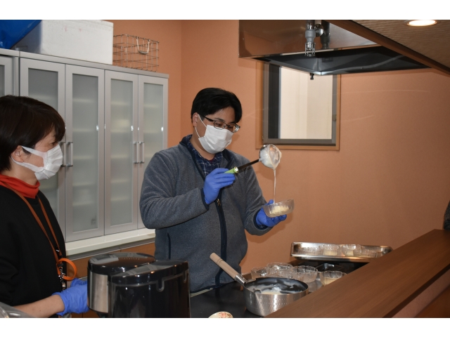 完成したので盛り付けてあとは冷やすだけ(^^♪