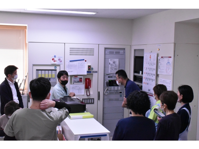 操作方法などの説明を受けました