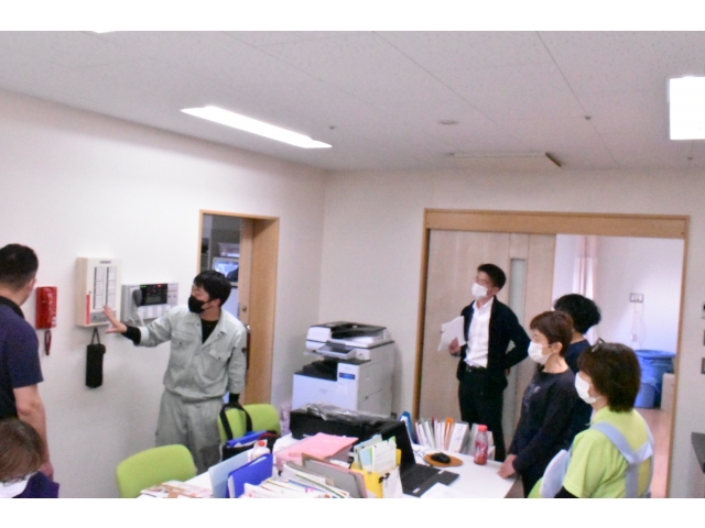 医務室にも機器があるので、そちらの操作説明