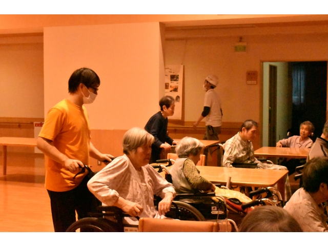 入居者の誘導完了