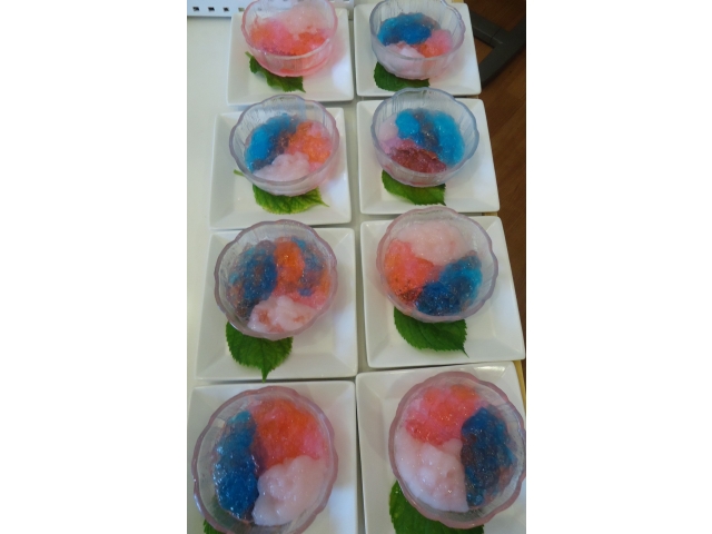 色とりどりのゼリーができました🎵