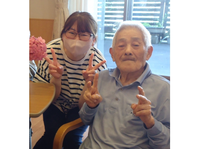 こちらはピース✌