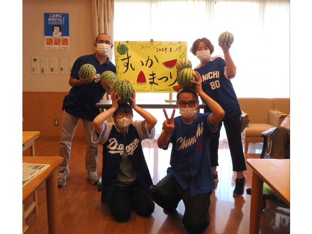 これからすいか祭り始まるよ～～😆