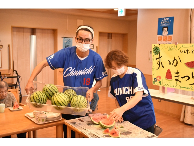 合同家庭菜園で採れたすいかたち🍉