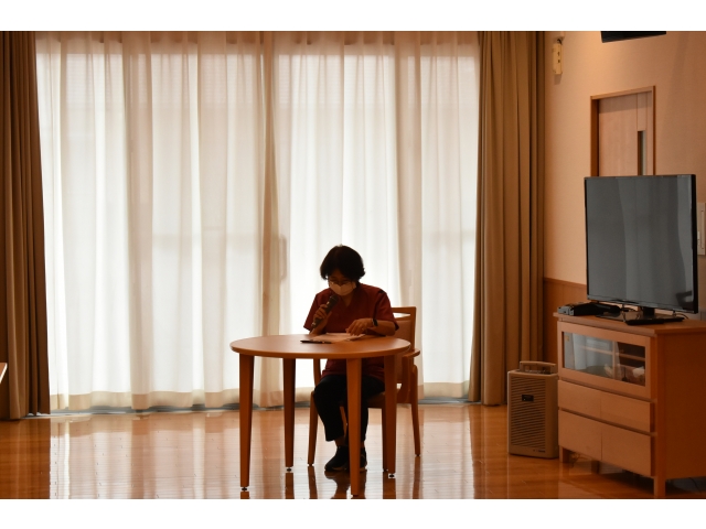 看取り介護についての説明は看護主査が行いました