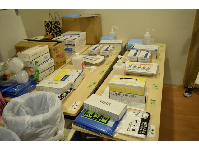 講義後に医務室へ