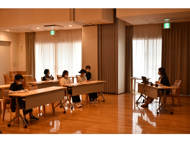 本日は管理栄養士の実習生も参加さえていただきました