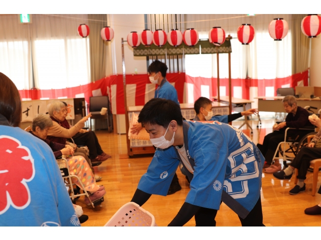 レクリエーションの玉入れ🥎