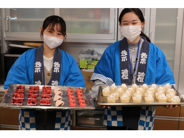 お待ちかねデザートのお時間です⏰栄養士の実習生も準備しました😄
