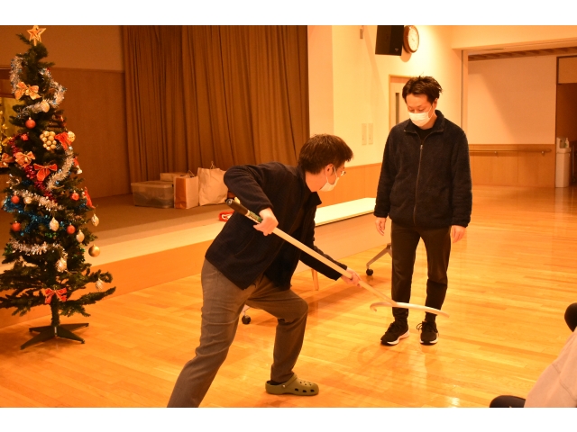 次長による「さすまた」の実践