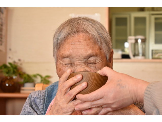 こちらの入居者さんは味わって堪能していました😆