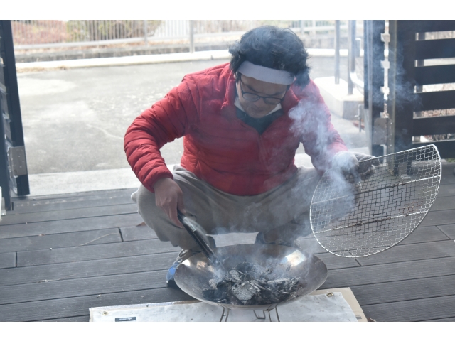 本日の五平餅職人👨🏻‍🍳