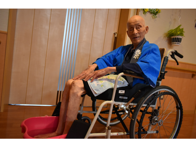 足湯　気持ちいいと好評でした