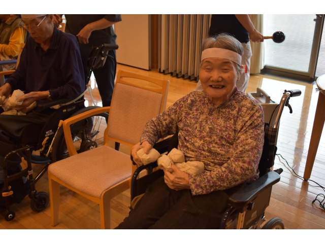 玉入れ準備万端