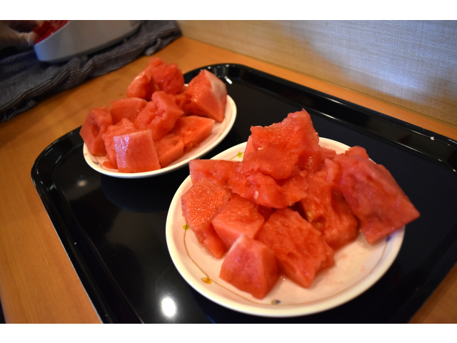 食べやすいように種を取って…