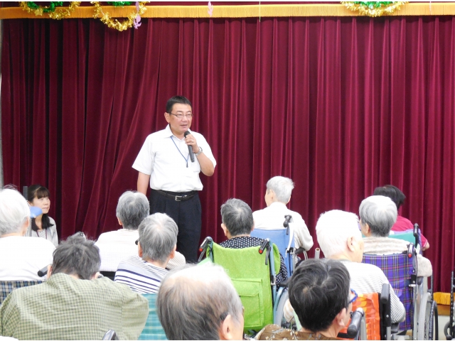 発表会の前に次長のごあいさつ