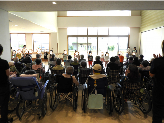 みんなであいさつ