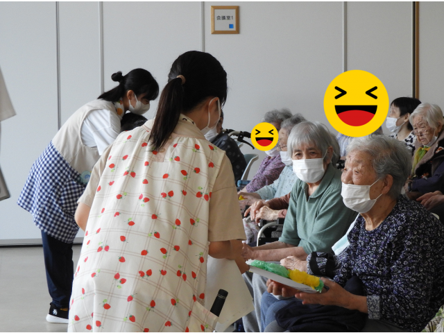 園児よりﾌﾟﾚｾﾞﾝﾄ🎁いただきました