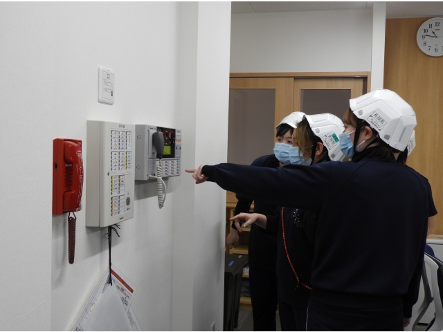 火災受信機で確認