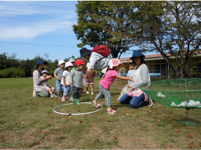 そろーり、慎重な子も（笑）