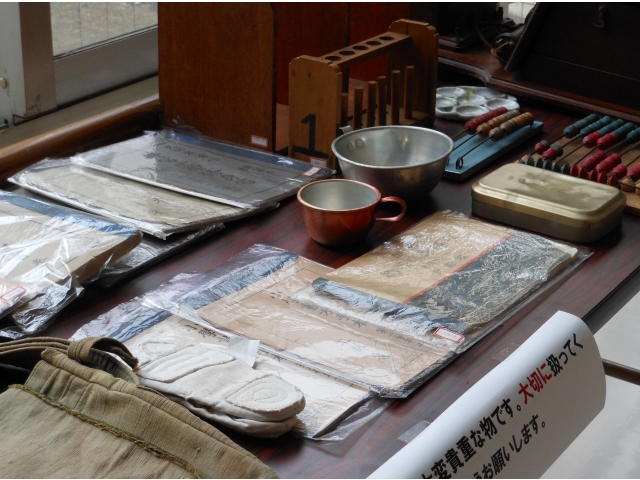 昔懐かしい小学校の品物