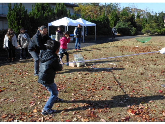 巨大パチンコ：豪快に玉が飛びます