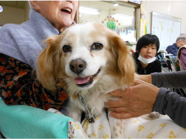 ワンちゃんも笑顔（8分音符）