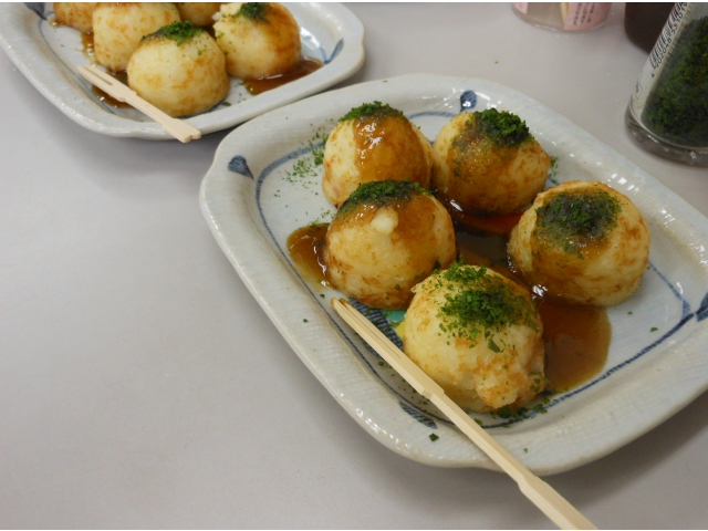 たこ焼きにコーヒーも○