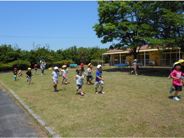 可愛い声が居室まで届きます