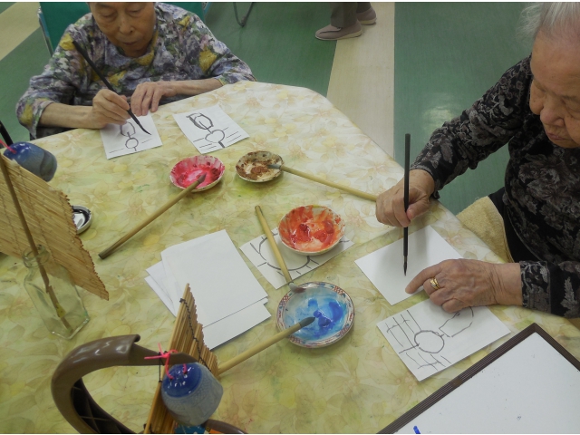 軽やかな筆使いですね