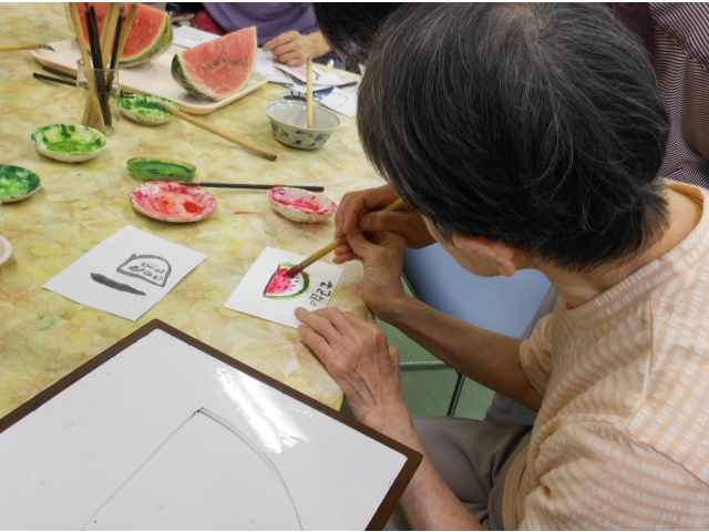 ボランティアの先生に教えていただきます