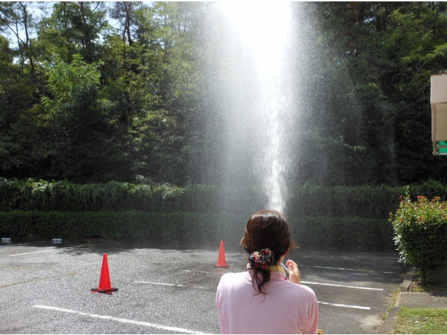 消火用散水訓練