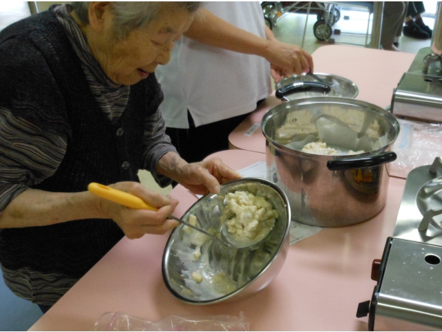 作り方はスタッフが教わります