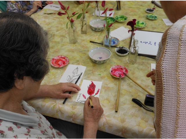 燃えるような赤ですね