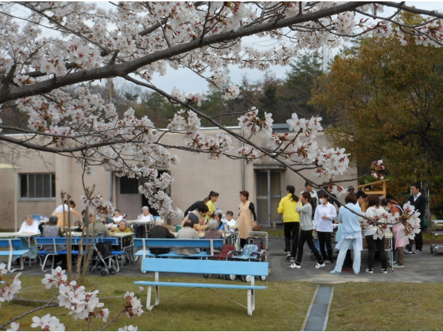 たくさんの自然に囲まれた施設です