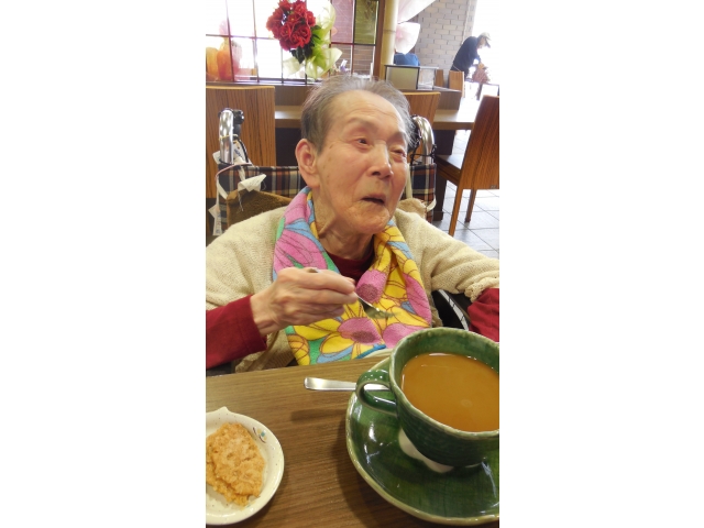 美味しい食事に大満足です