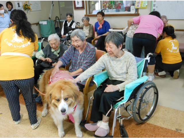 利用者さんも嬉しそうです。