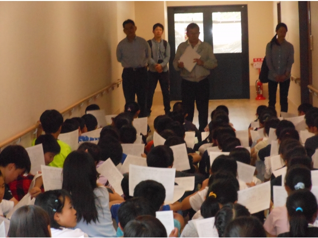 皆さん集中して話しを聞いて下さいました。