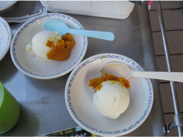 かぼちゃアイス