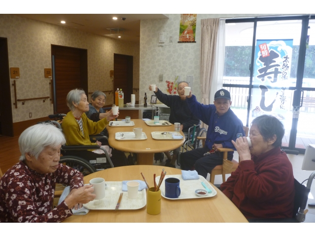 さんごユニットで乾杯