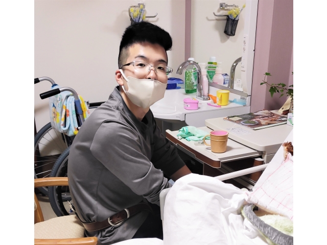 夜勤者の水分補給介助