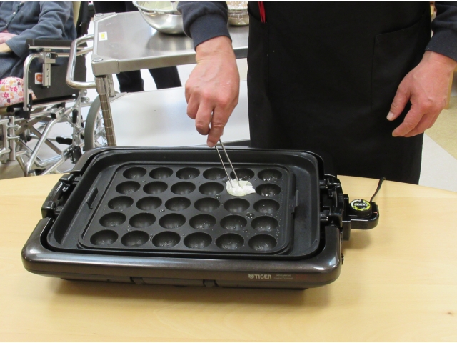 鉄板をあたため