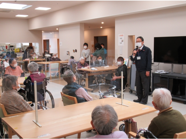 今年は飛躍の年にしていきましょう。すみれフロアで。