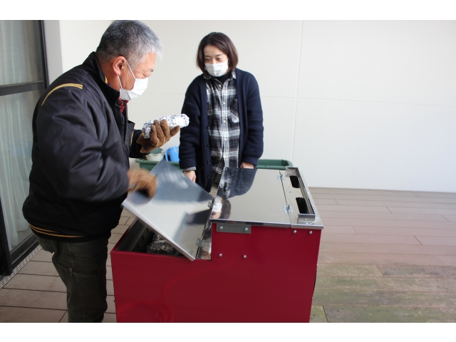 焼き上がり確認です。