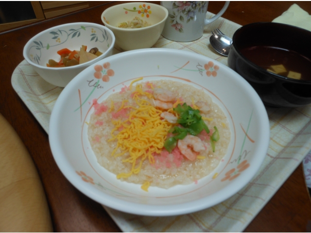 お粥のちらし寿司
