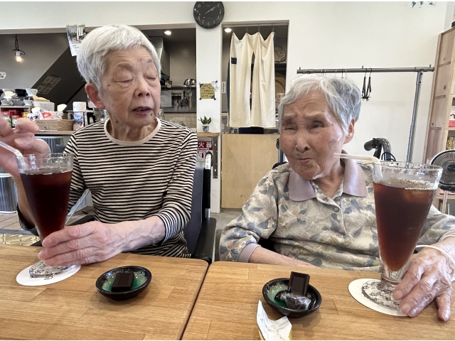 散策途中のコーヒータイム