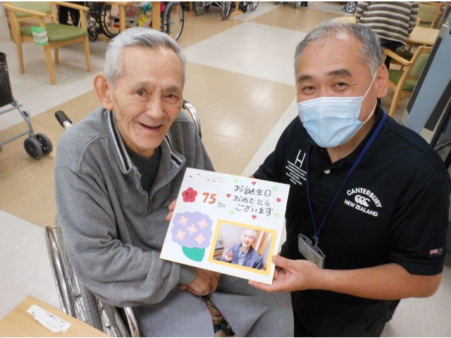 輪島市からの避難者・山元さんもニッコリ😊