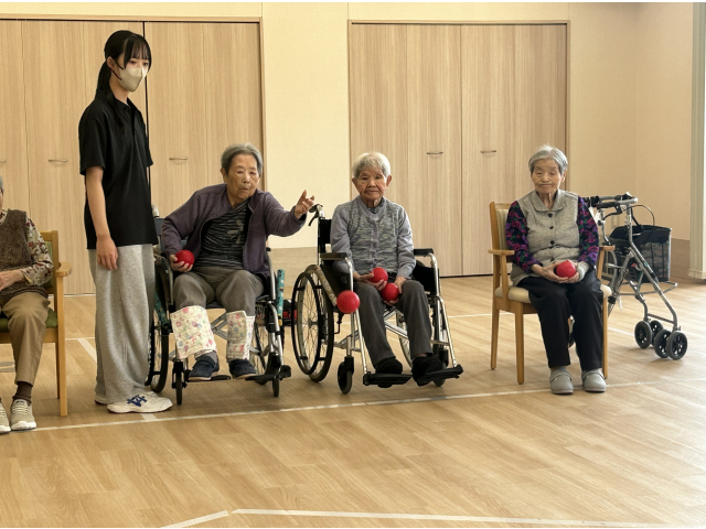 ボッチャで運動